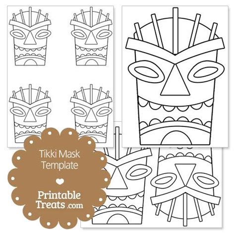 tiki maskers|free printable tiki mask template.